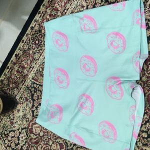 Donut printed workout shorts